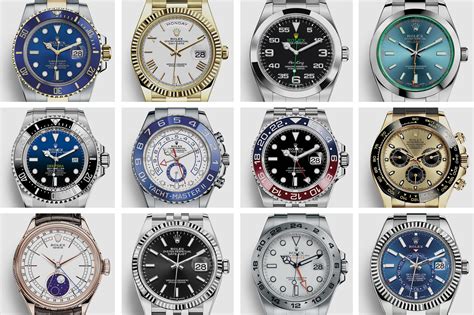 rolex watch styles list